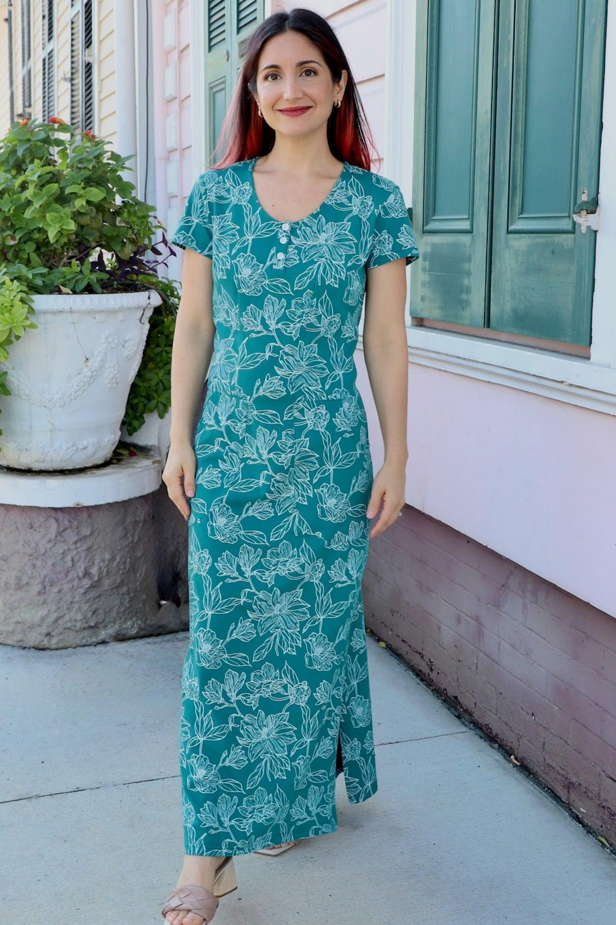 jersey blue dress Mattie Jersey Denim Mini Dress main image 1