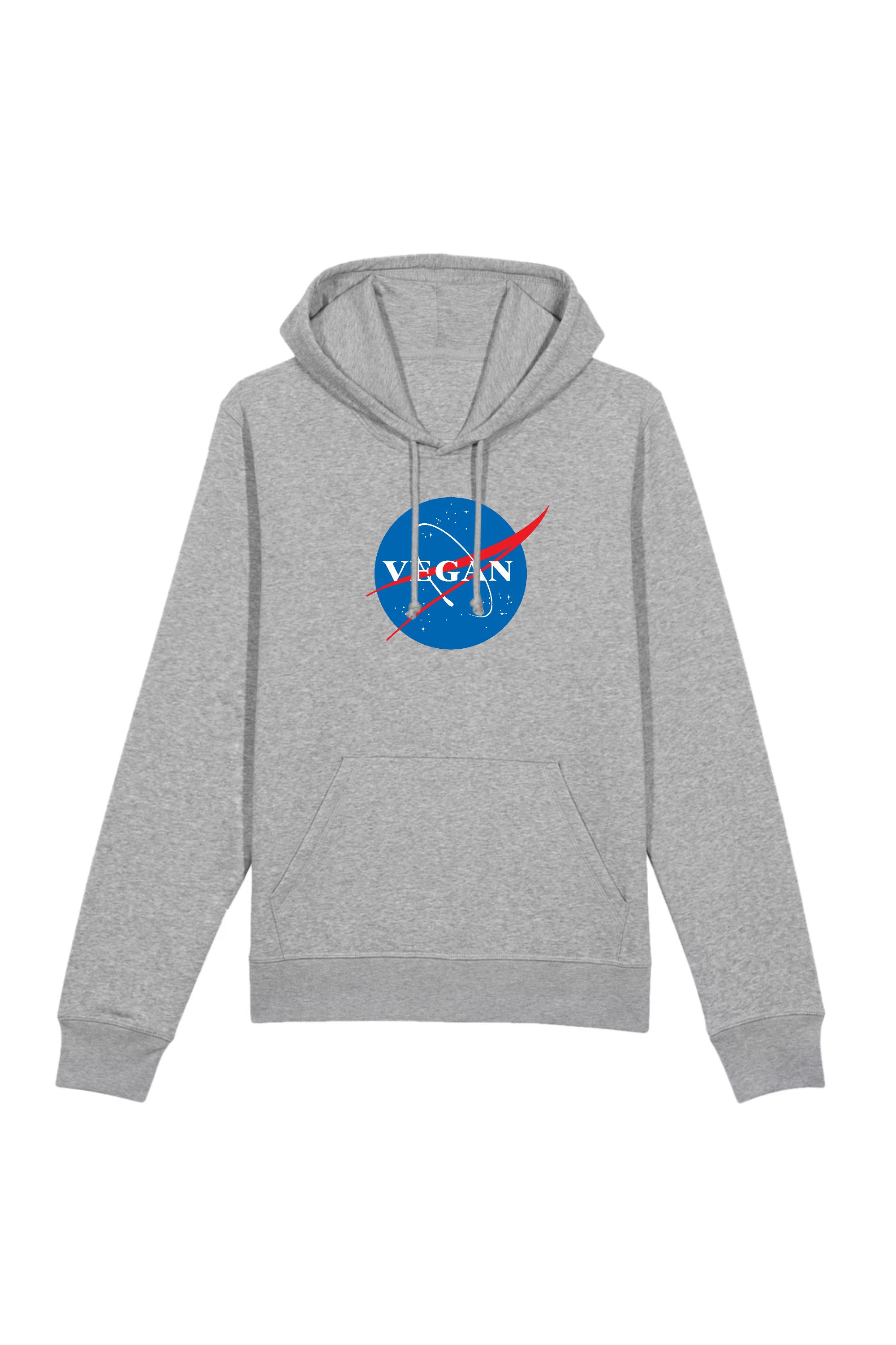 Image of Oat Milk Club dames vegan Vegan Nasa - Biologisch Katoen Hoodie Grijs