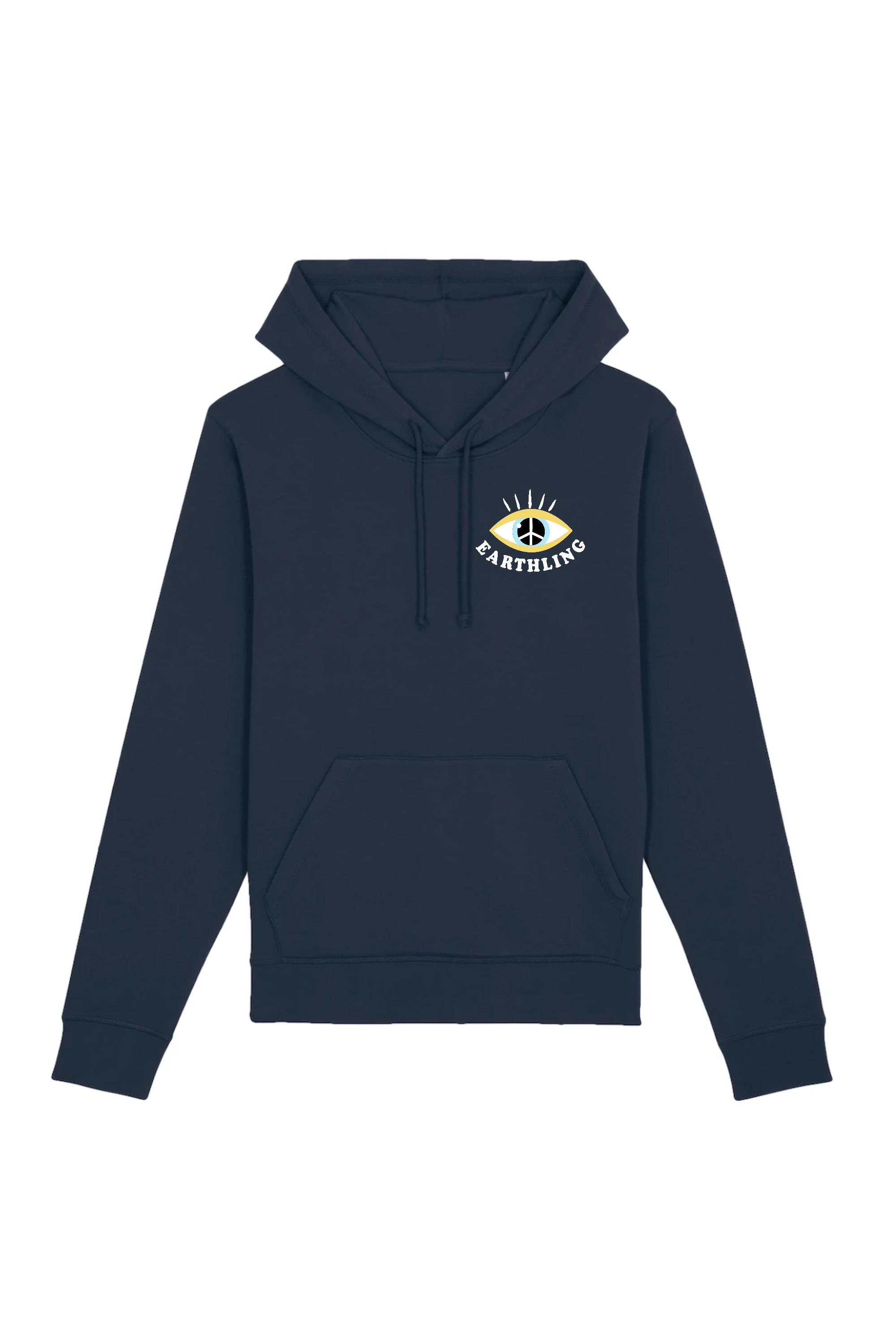 Image of Oat Milk Club dames vegan Earthling - Biologisch Katoen Hoodie Navy
