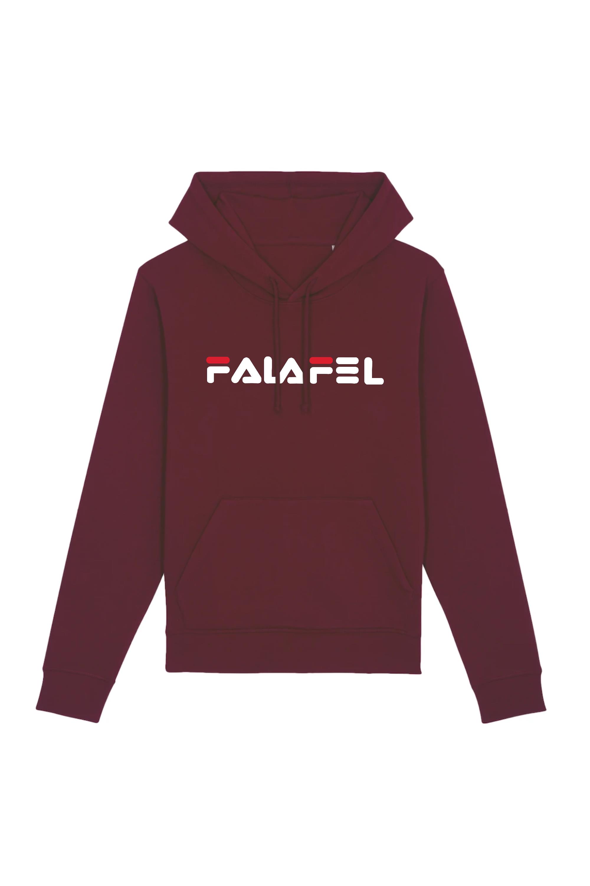 Image of Oat Milk Club mannen vegan Hoodie Falafel Bordeaux