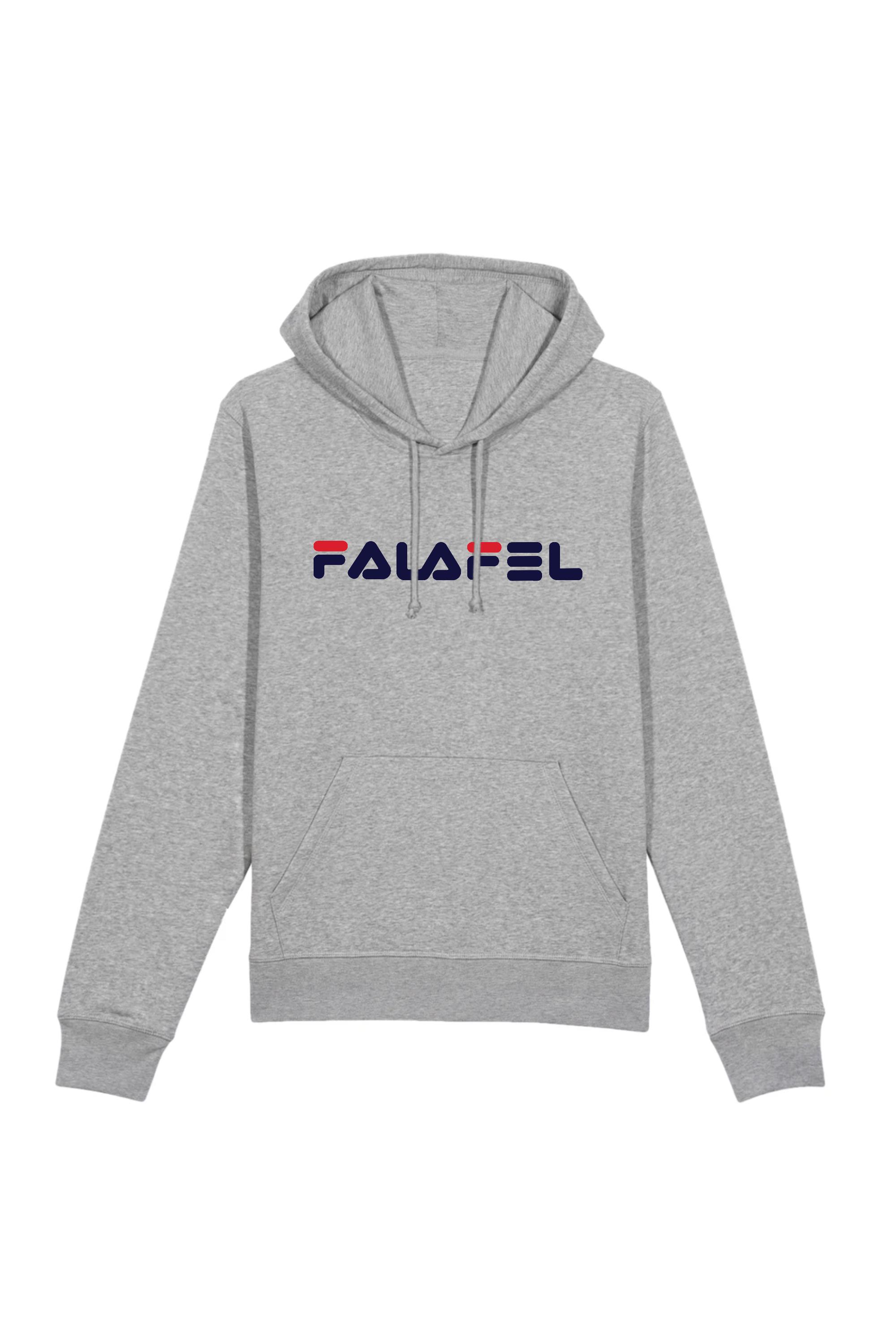 Image of Oat Milk Club mannen vegan Hoodie Falafel Grijs
