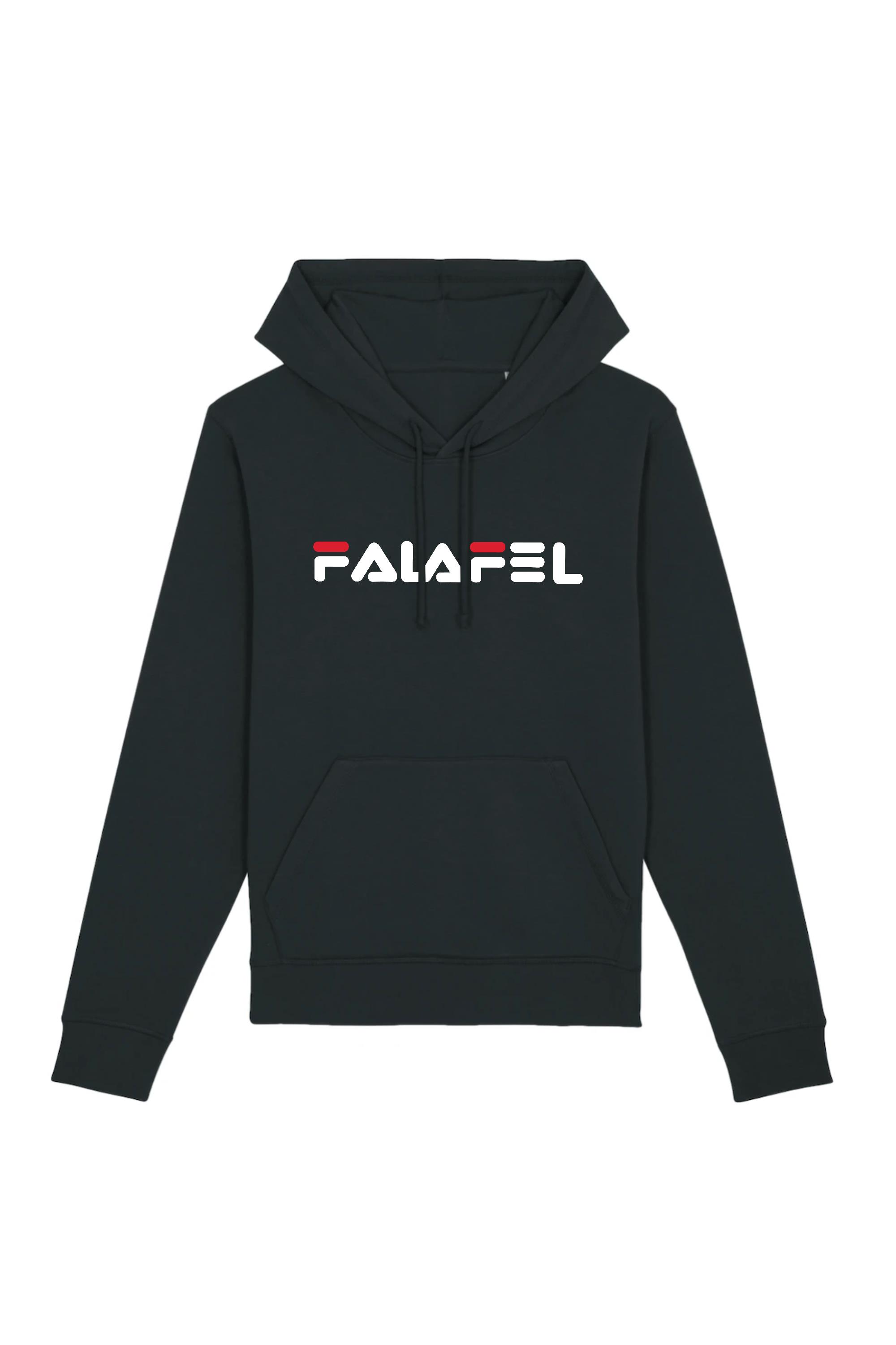 Image of Oat Milk Club mannen vegan Hoodie Falafel Zwart