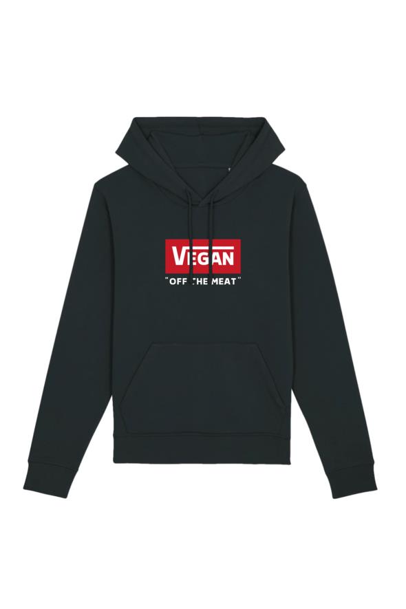 Image of Oat Milk Club dames vegan Hoodie Off The Meat Zwart