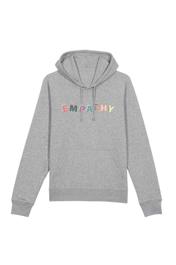 Image of Oat Milk Club dames vegan Hoodie Empathy Grijs