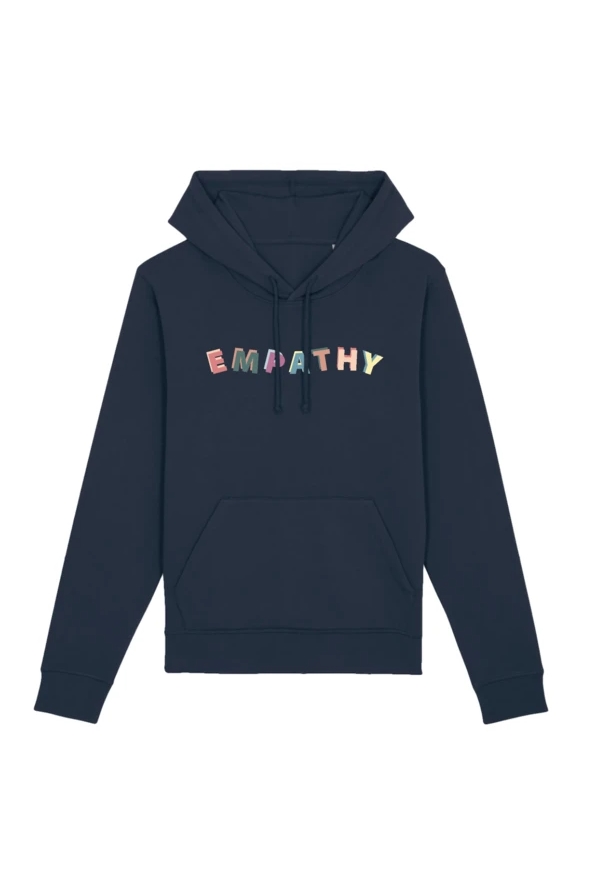 Image of Oat Milk Club dames vegan Hoodie Empathy Donkerblauw