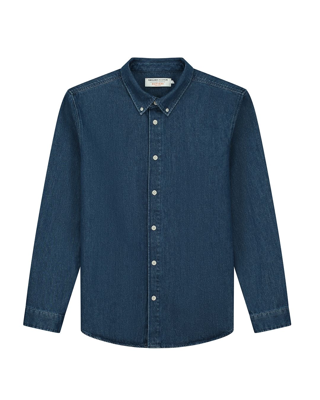 Kuyichi Denim Shirt Sawyer Washed Indigo Blue