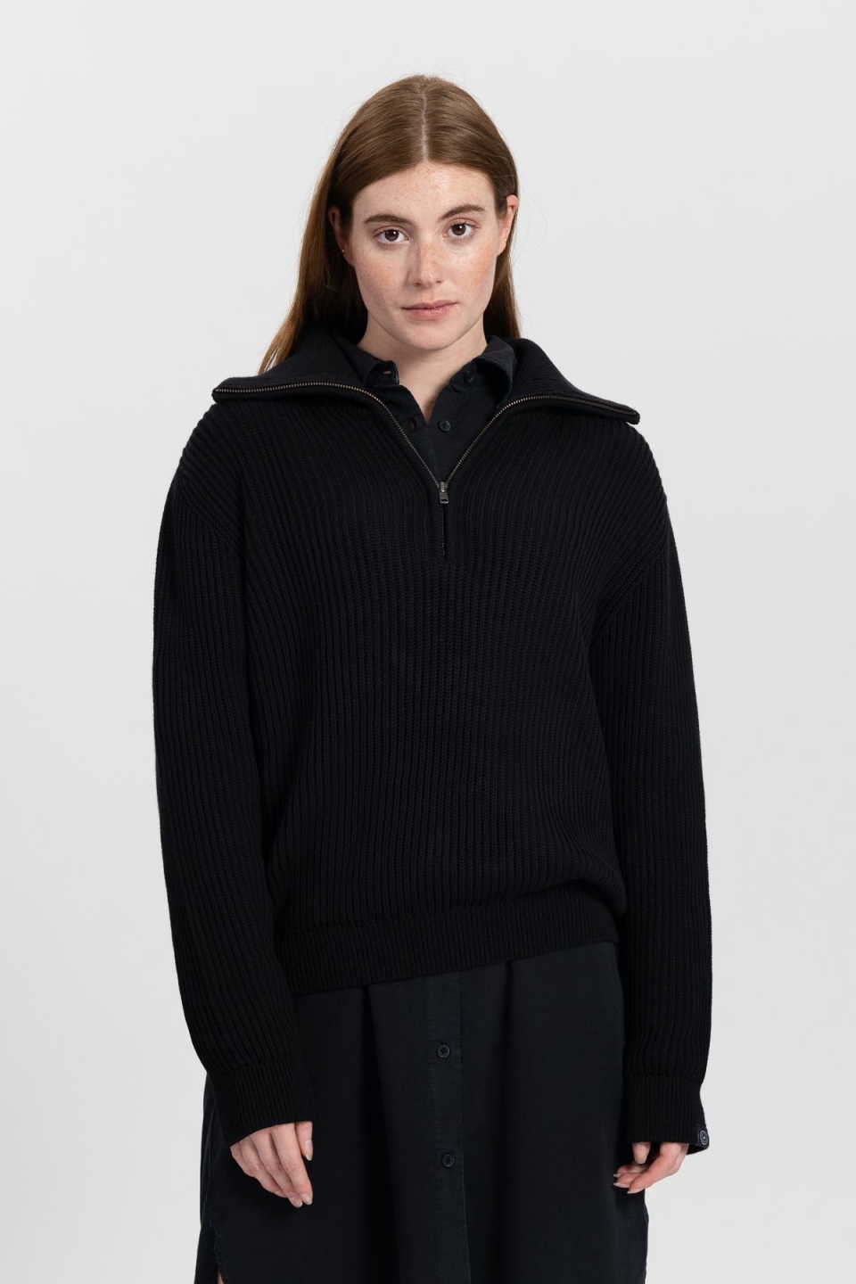 Image of Kuyichi dames vegan Gebreide Trui Kayla Gitzwart