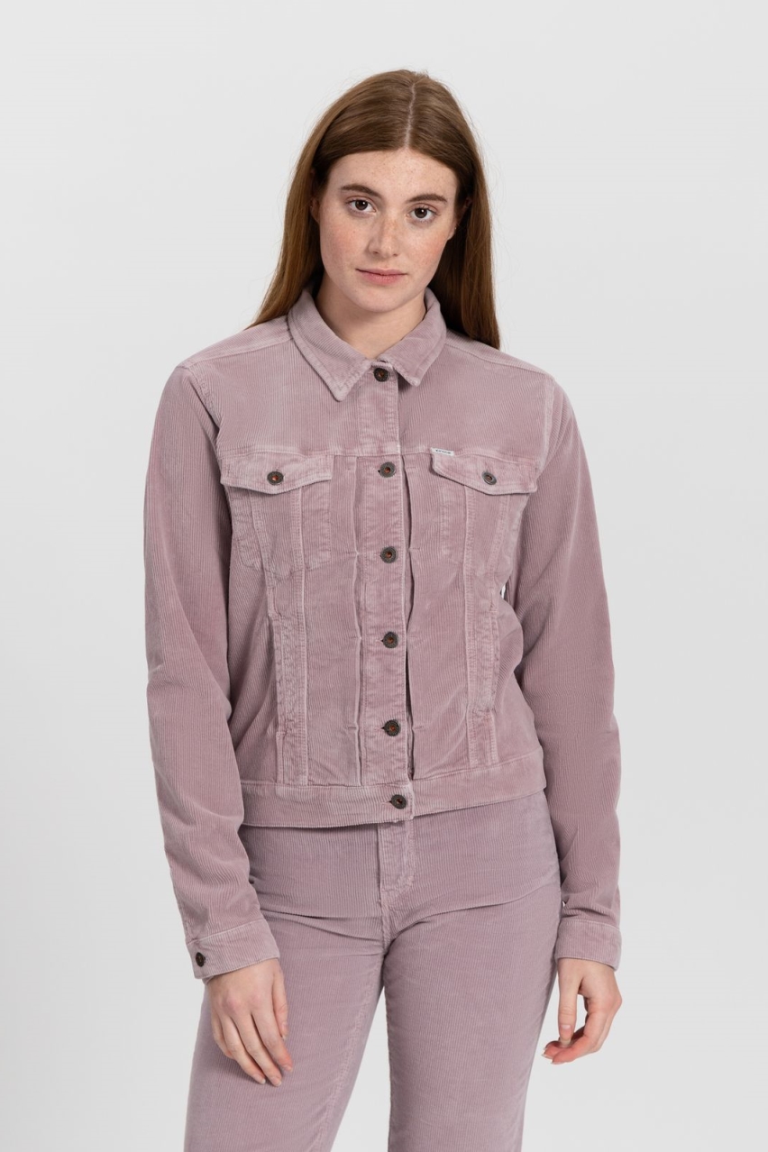 Kuyichi Damen vegan Jacke Corduroy Chelsea Lavendelgrau