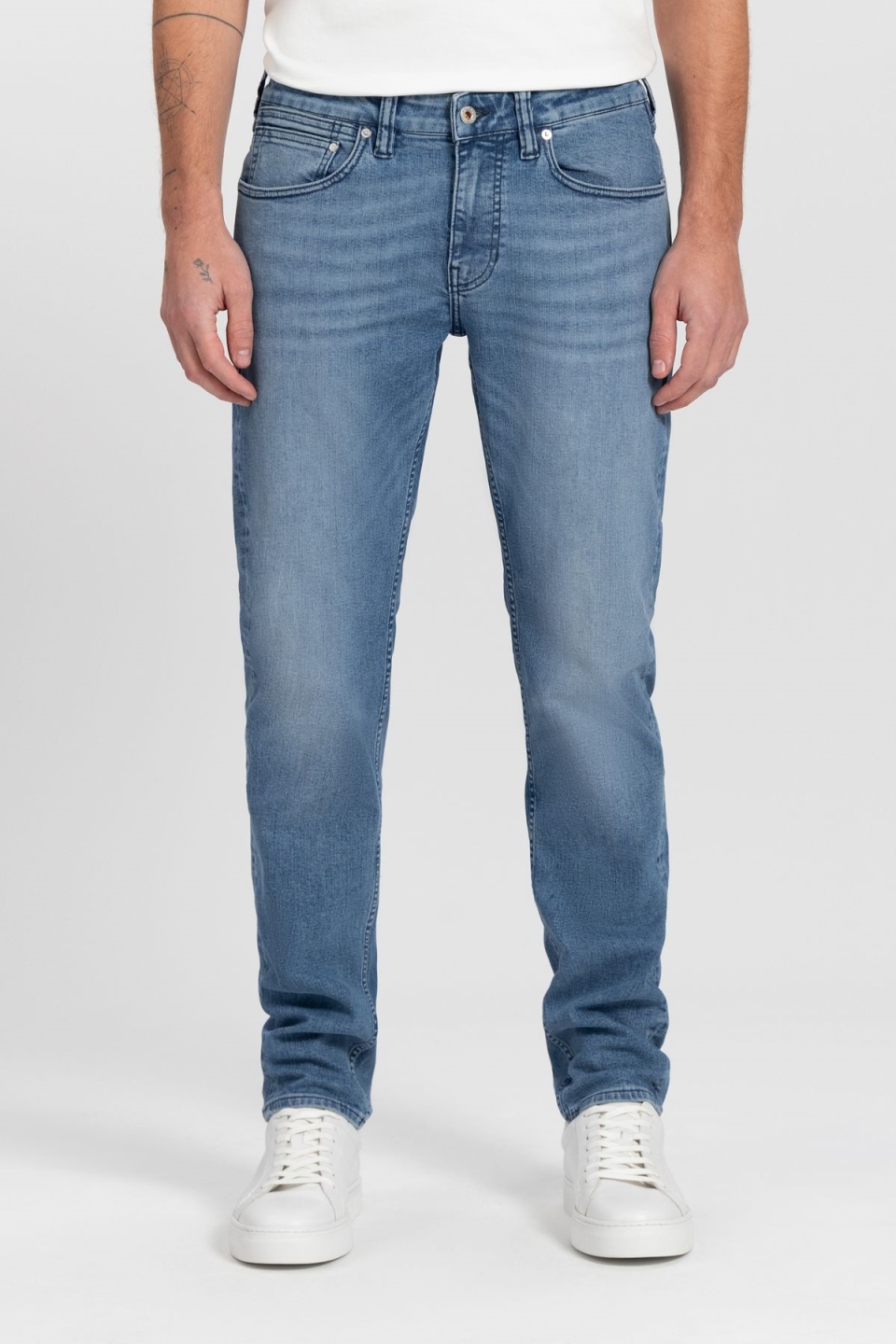 Kuyichi Herren vegan Jeans Straight Nick Daily Fresh Blau