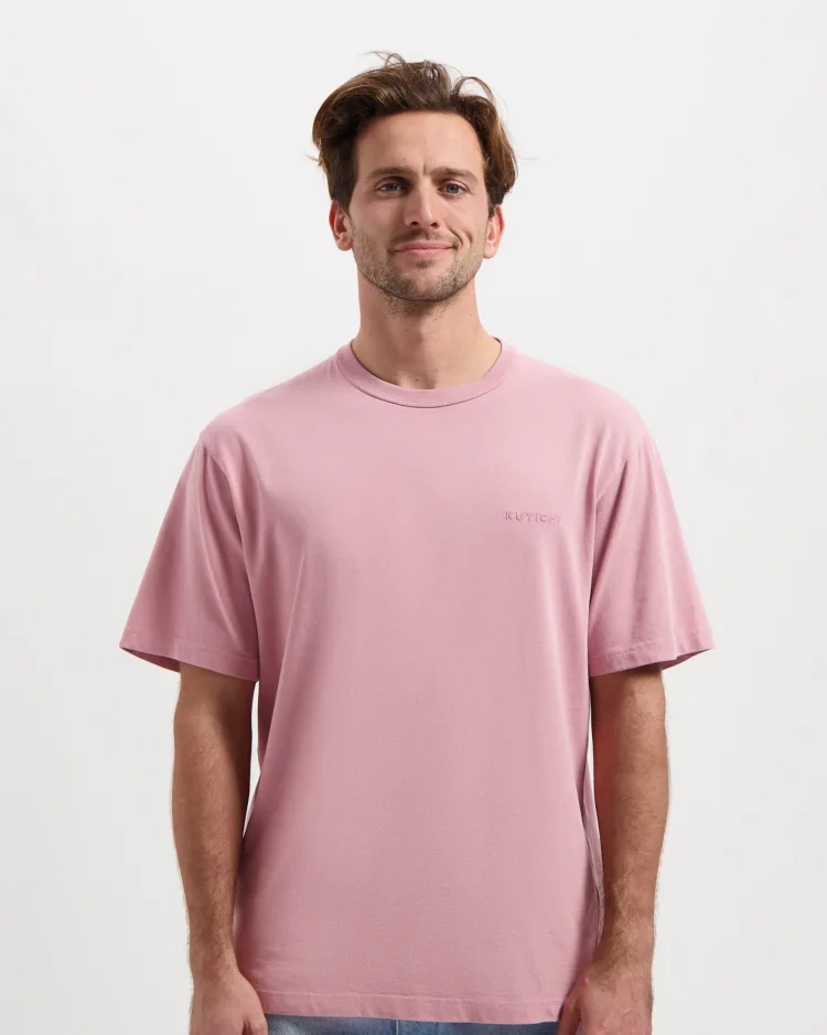 Kuyichi Herren vegan Signature Tee Liam Soft Mauve