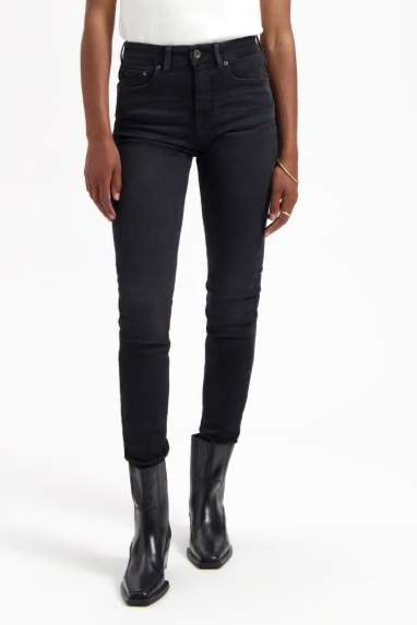 Kuyichi Damen vegan Jeans Skinny Carey Schwarz