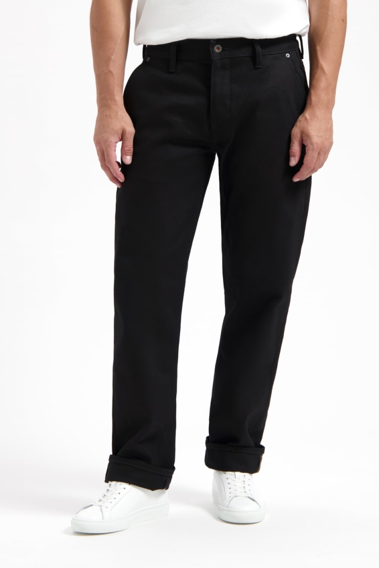 Kuyichi Herren vegan Hose Sterling Chino Schwarz