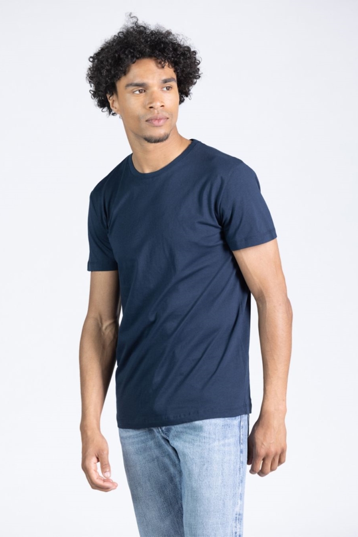 Kuyichi men vegan T-Shirt Buckley Navy Blue