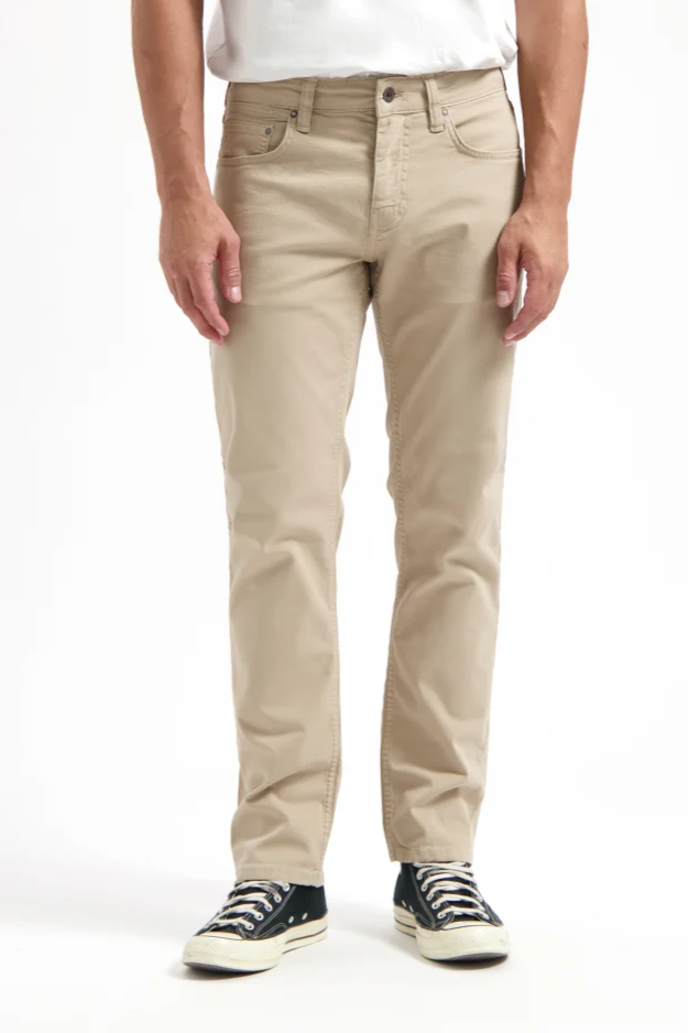 Kuyichi Herren vegan Nick Straight Sand Braun