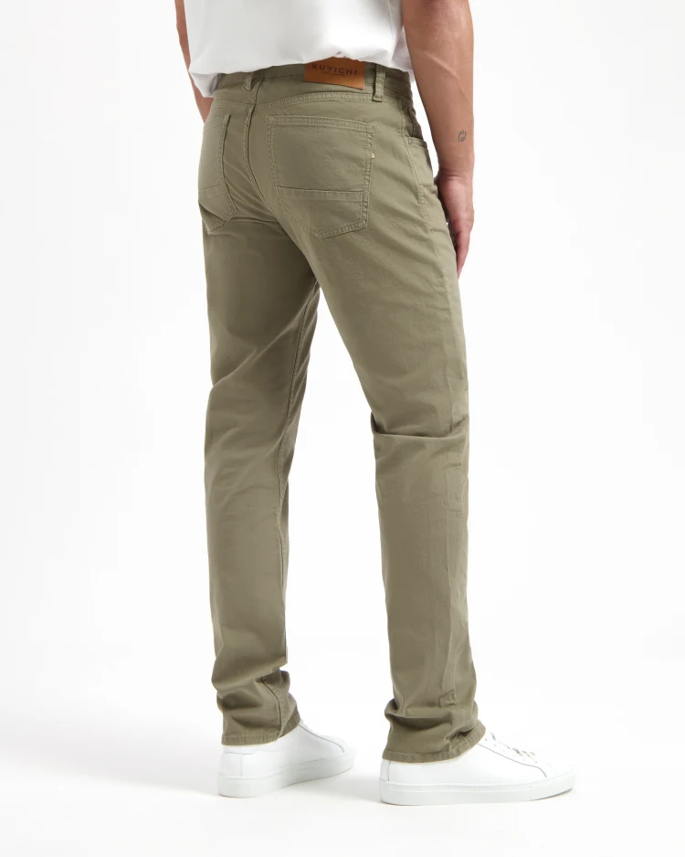 Kuyichi men vegan Jeans Nick Straight Army Green