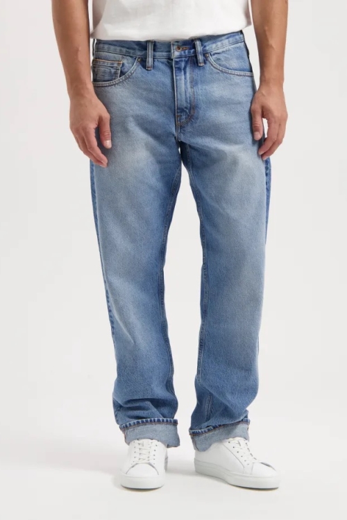 Kuyichi Herren vegan Jeans Regular Scott Antique Blue