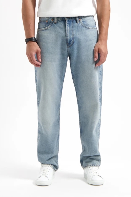 Kuyichi Herren vegan Jeans Loose Larry Vintage Blau