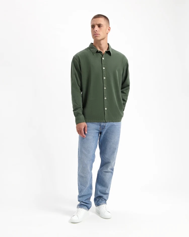 Kuyichi men vegan Overshirt Ls Jack Moss Green