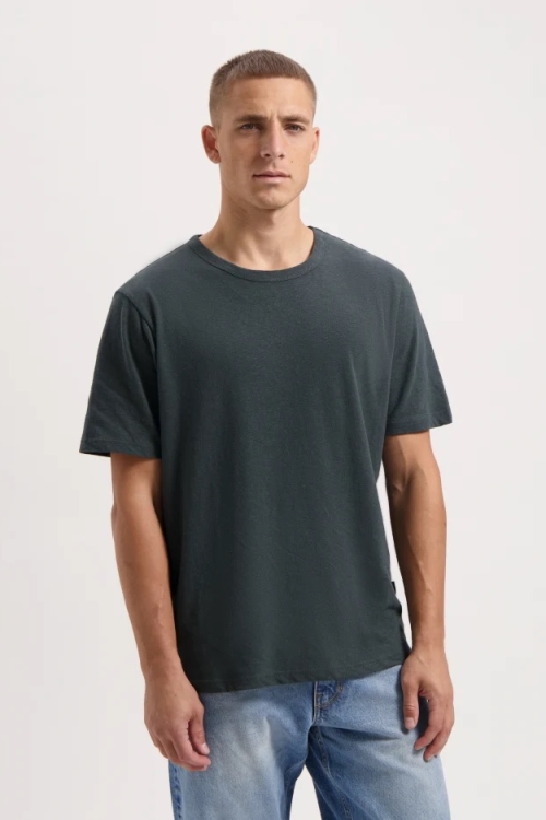97932 - Herren vegan T-Shirt Liam Woodland Grau