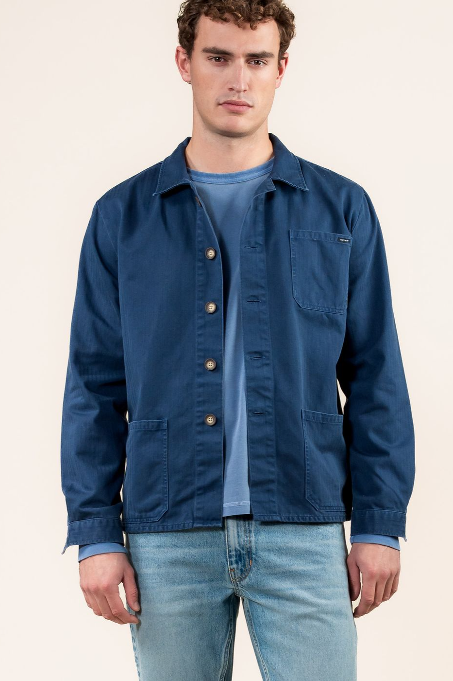 Kuyichi Herren vegan Jacke Peter Worker Blau