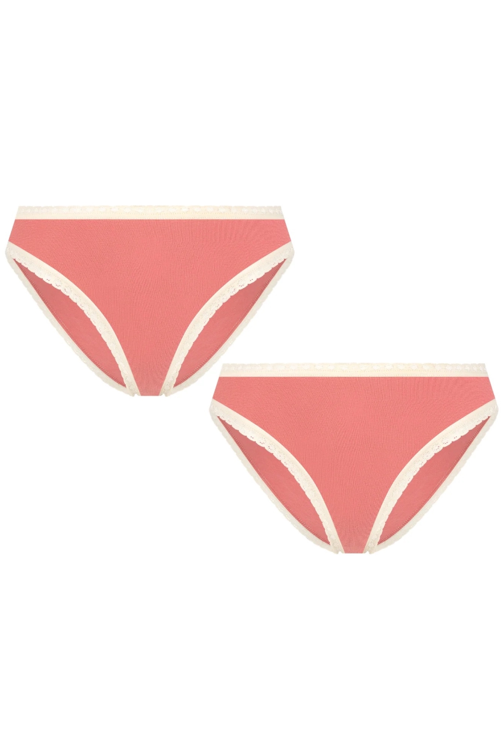 Albero Natur womens vegan Multipack 2x Briefs Pastel Pink