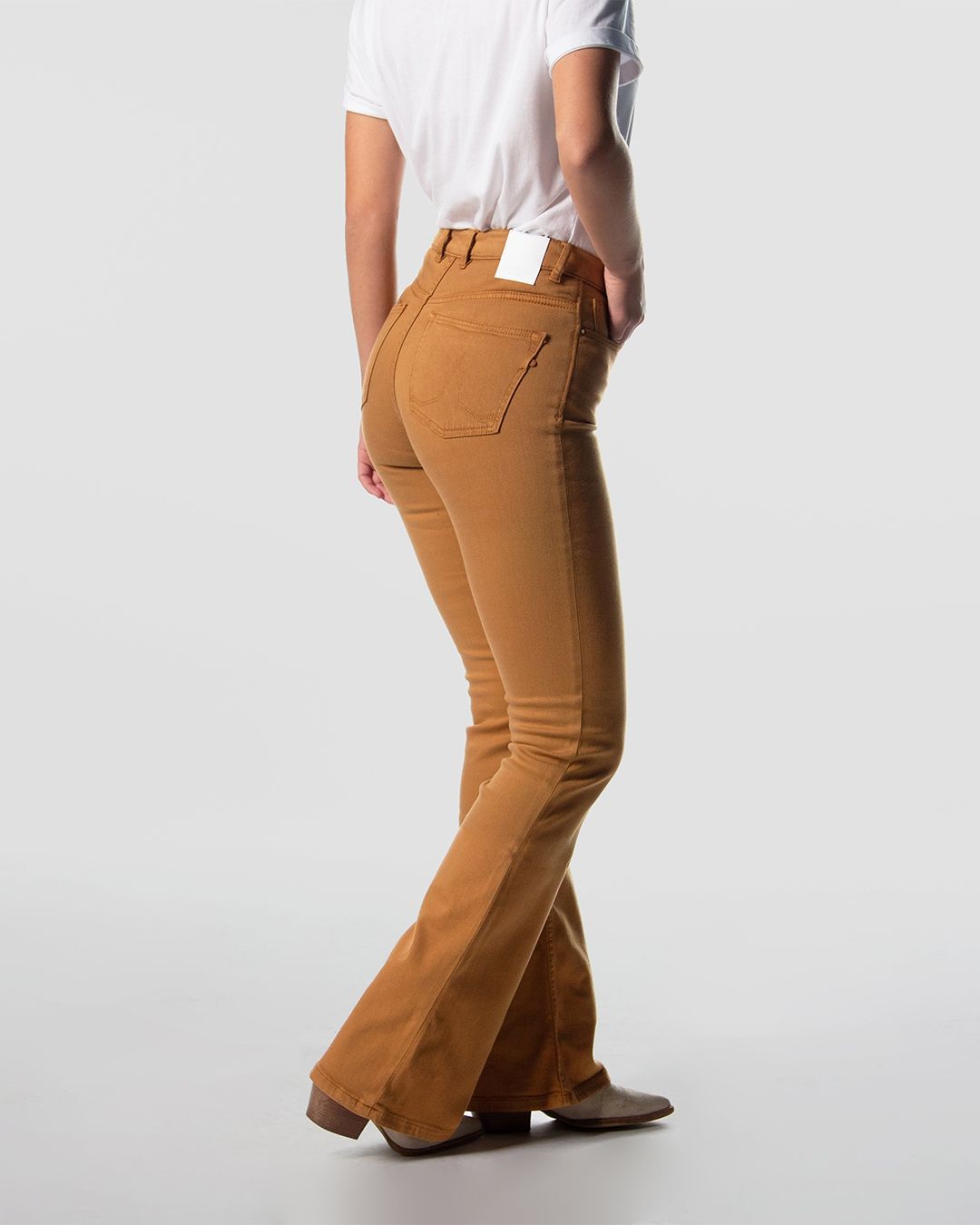 Kuyichi womens vegan Jeans Lisette Flare Gold