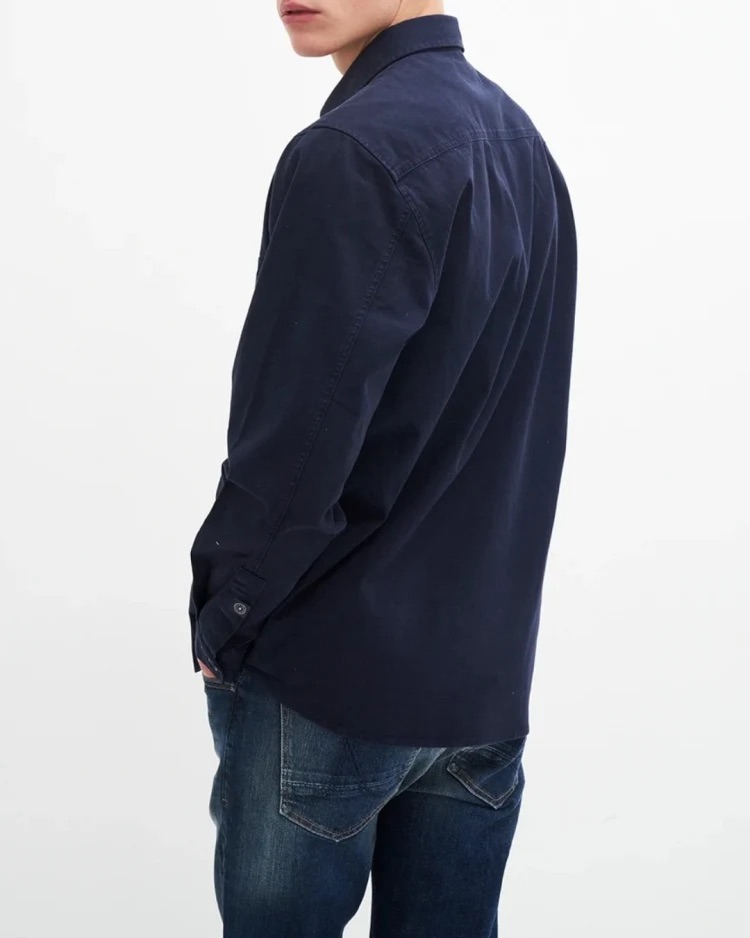 Kuyichi men vegan Overshirt Andrew Dark Navy