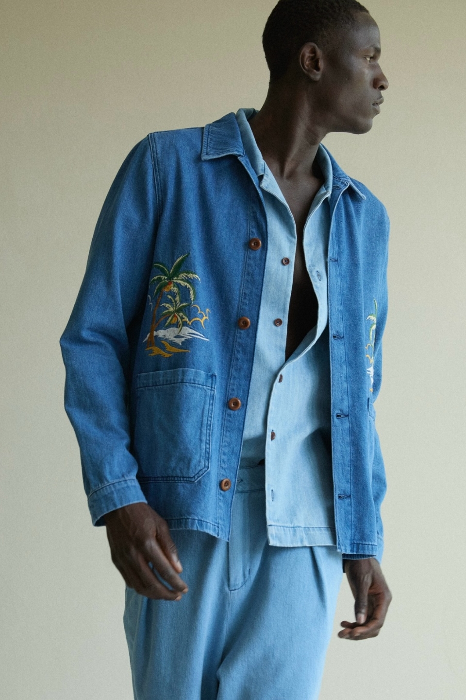 Kings of Indigo Herren vegan Jacke Duncan Quennell Mid Sakujan Dunkelblau