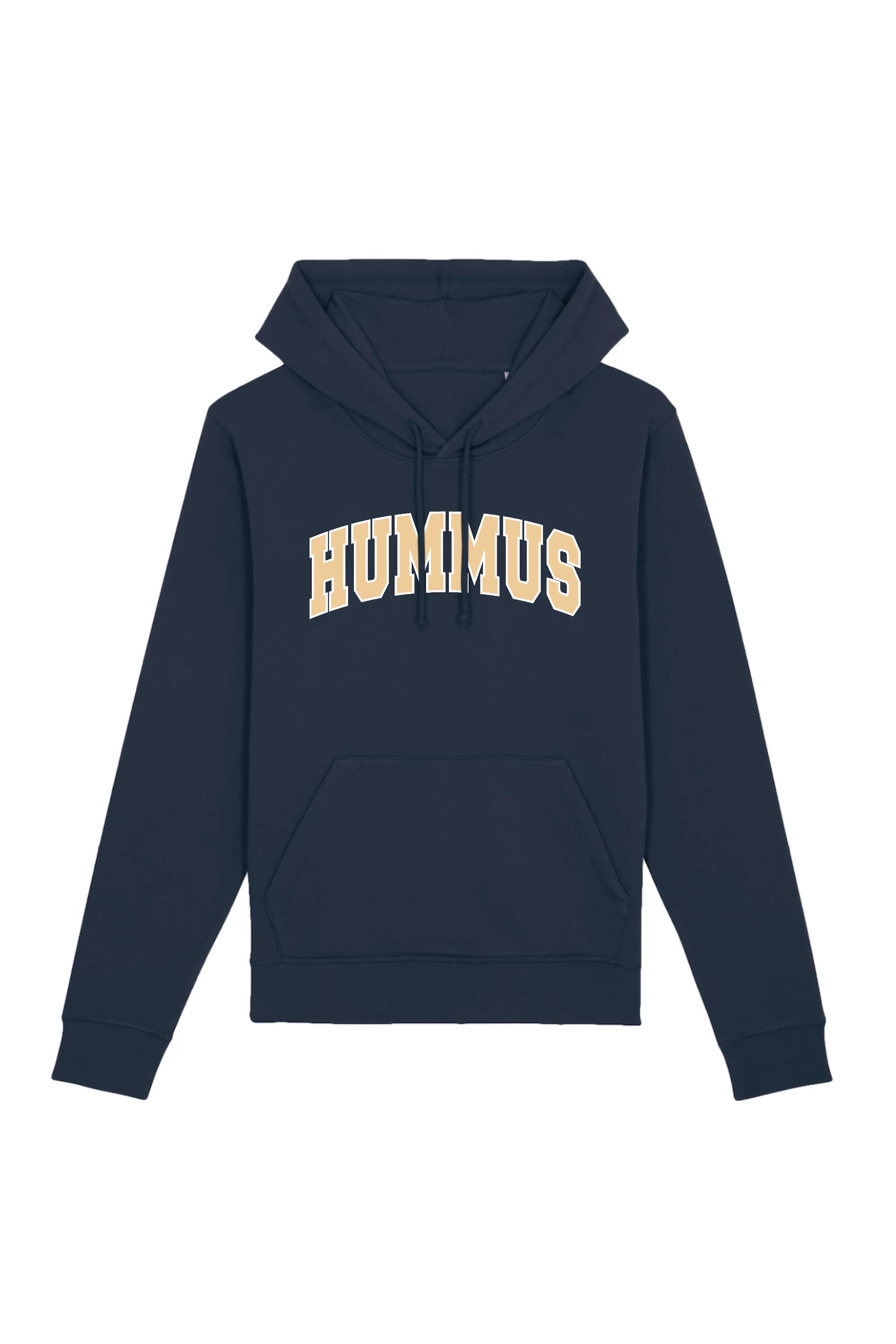 Image of Oat Milk Club dames vegan Hoodie Hummus Donkerblauw