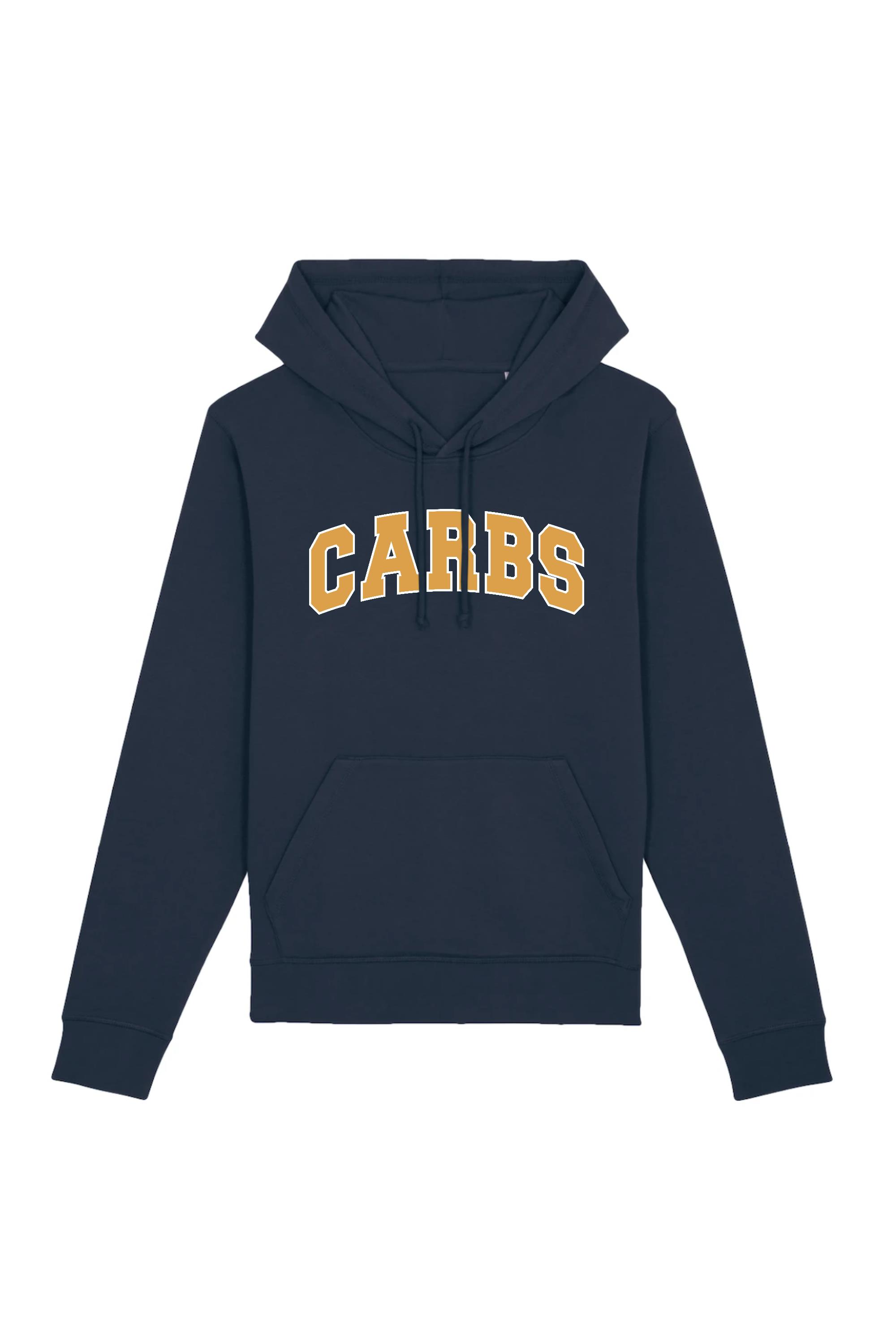 Image of Oat Milk Club dames vegan Hoodie Carbs Donkerblauw