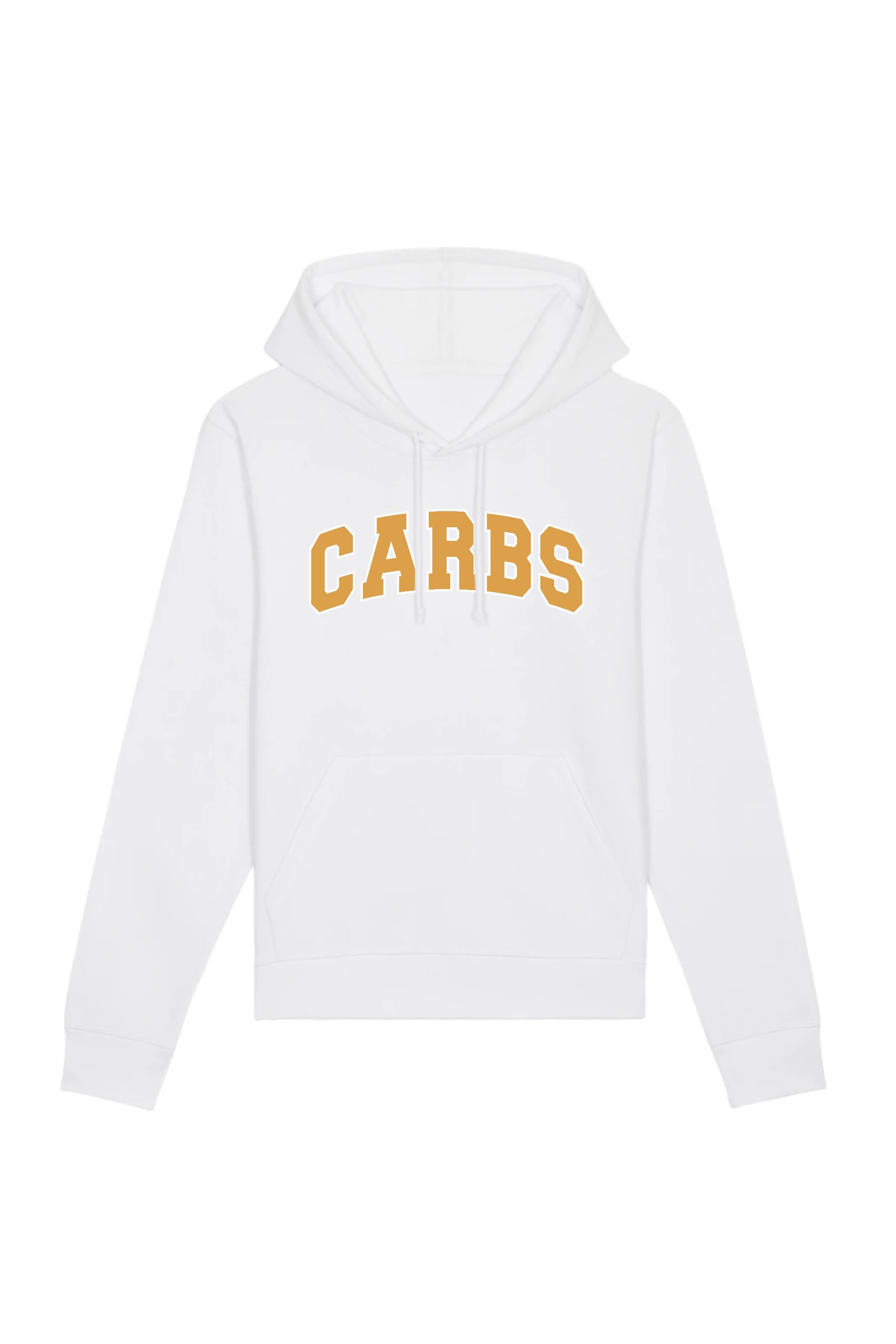 Image of Oat Milk Club dames vegan Hoodie Carbs Wit
