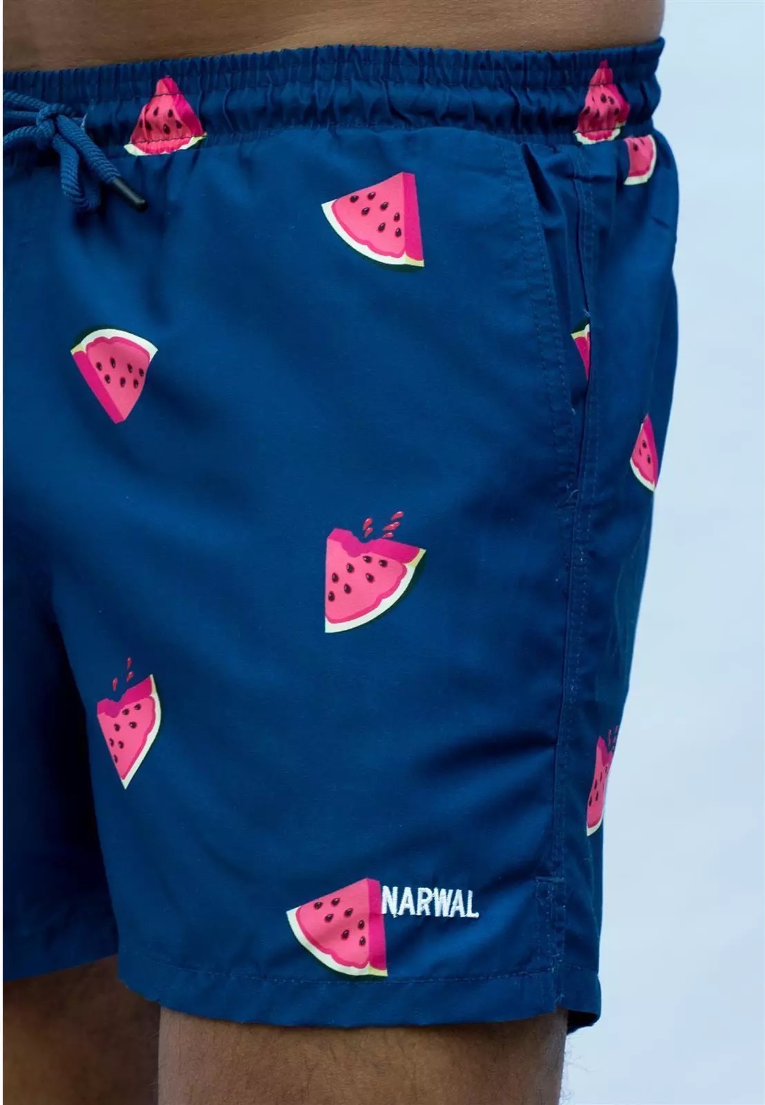 Narwal men vegan Swim Shorts Watermelon Print Blue