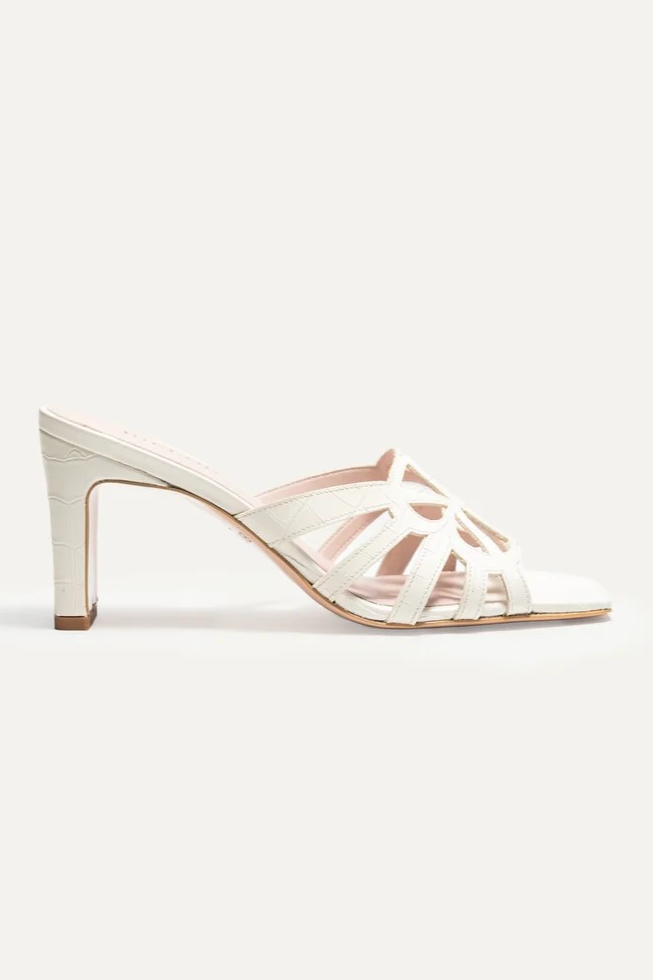 BIKKOU Damen vegan Sandalen 19:30 Uhr Golden Hour Meringue-Croco