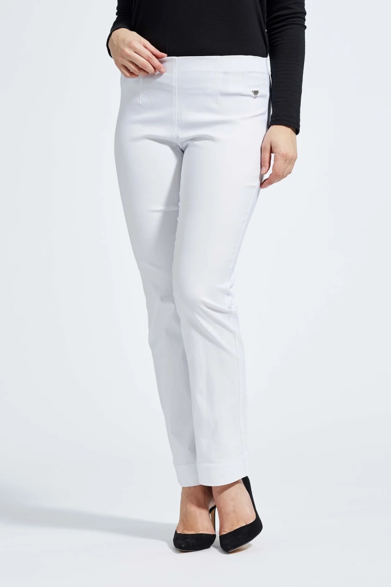 LAURIE Damen vegan Hose Bella Straight Ml WeiÃŸ