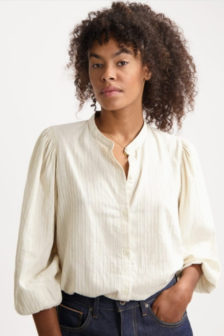 Image of Kuyichi dames vegan Blouse Emma Hs Crème