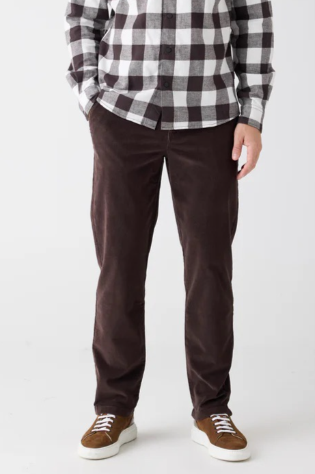 107846 - Herren vegan Hose Corduroy Chuck Regular Chocolate Torte