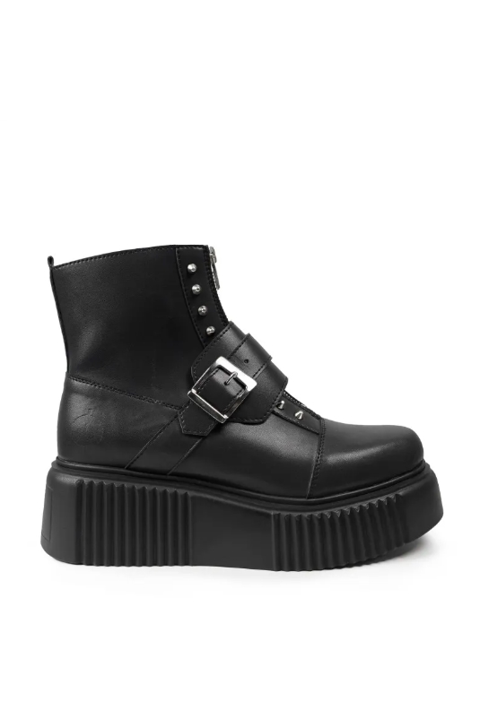 Altercore Damen vegan Stiefel Deneb Schwarz