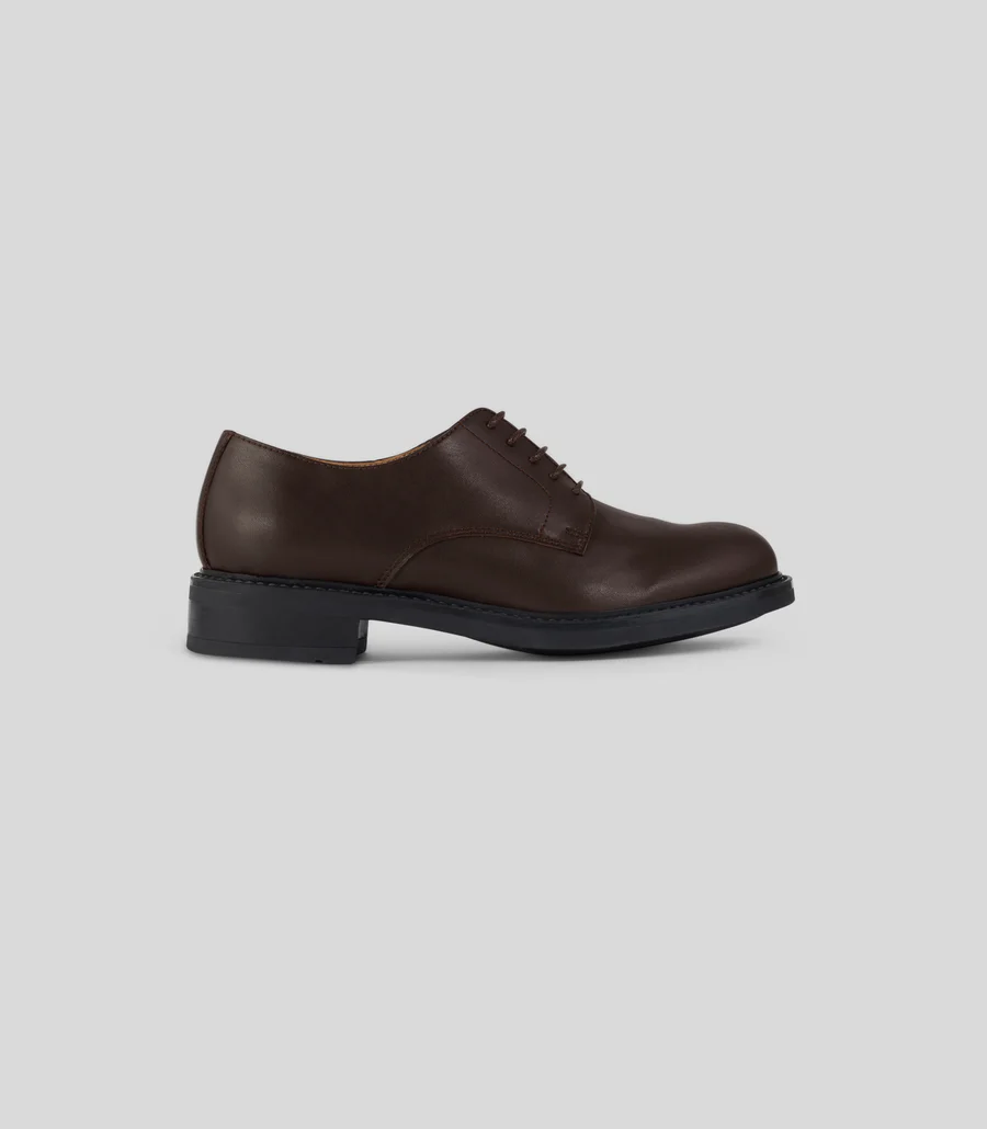 Solari Milano Herren vegan Derby Schuhe Braun