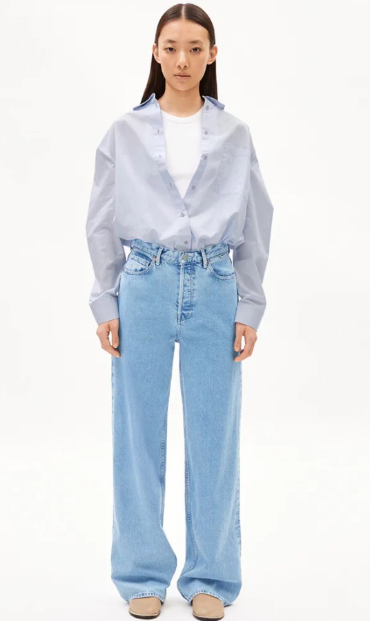 ARMEDANGELS Damen vegan Jeans Enijaa Horizon Blau