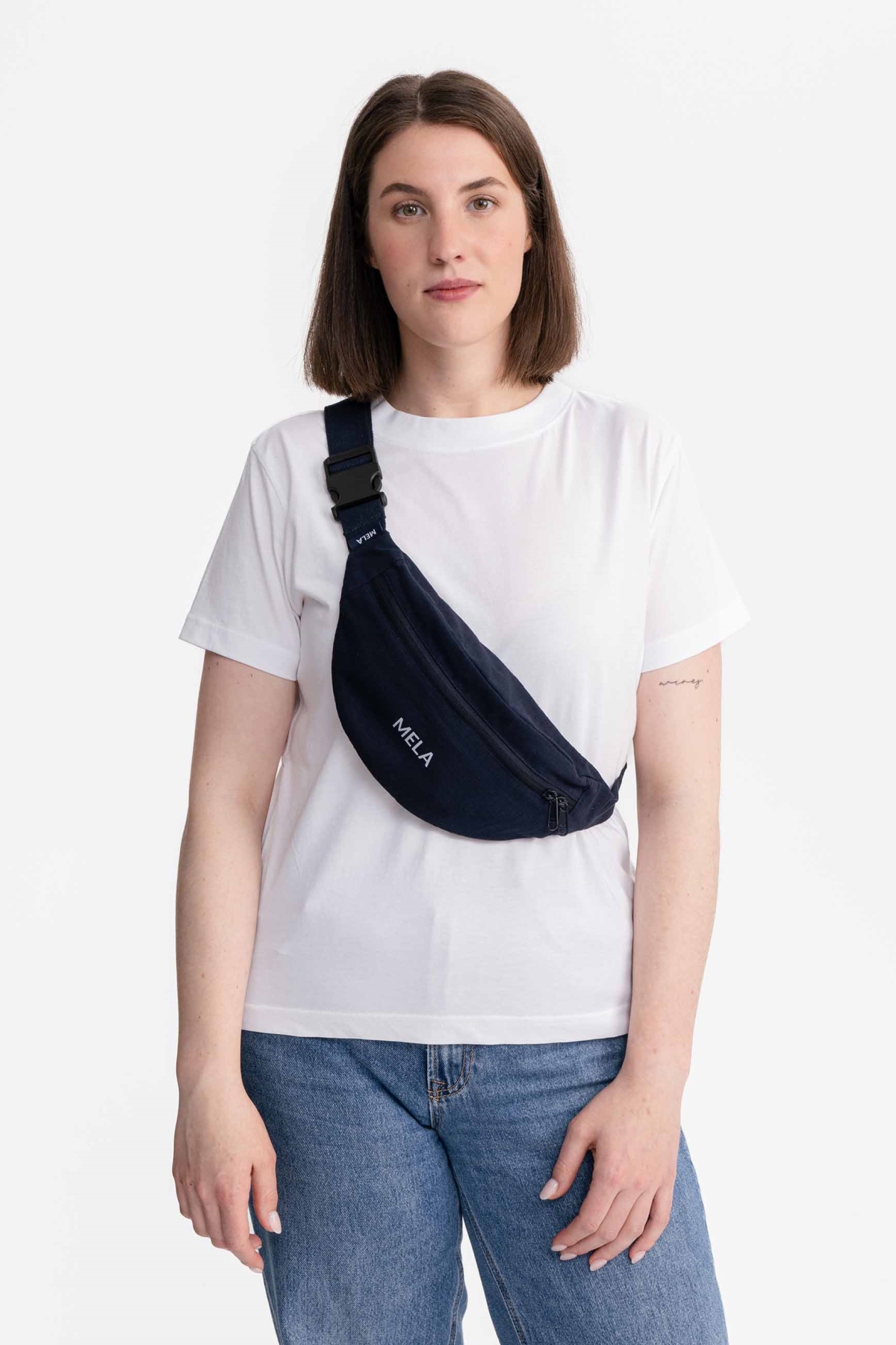 MELA womens vegan Bag Kalindi Navy Blue