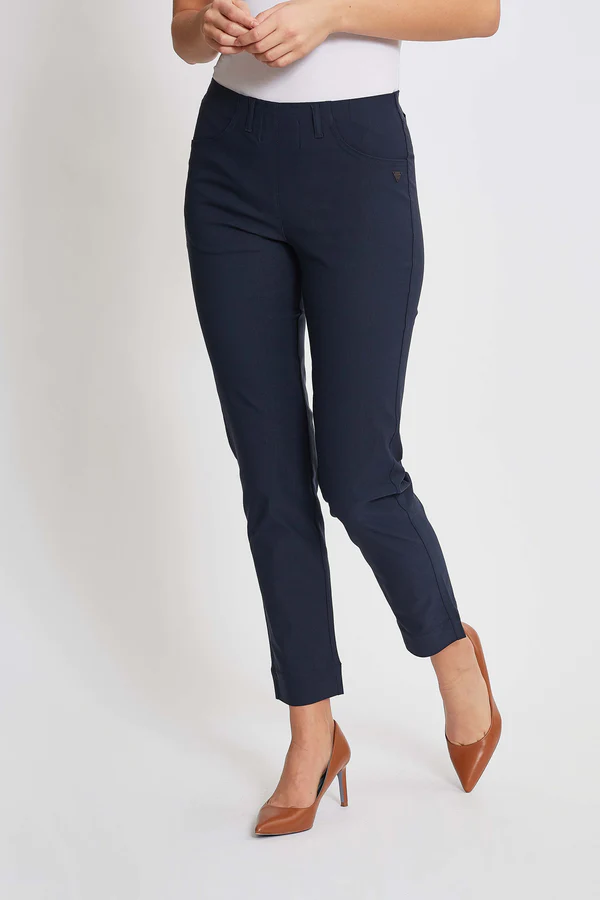 LAURIE Damen vegan Hose Kelly Regular Sl Marineblau