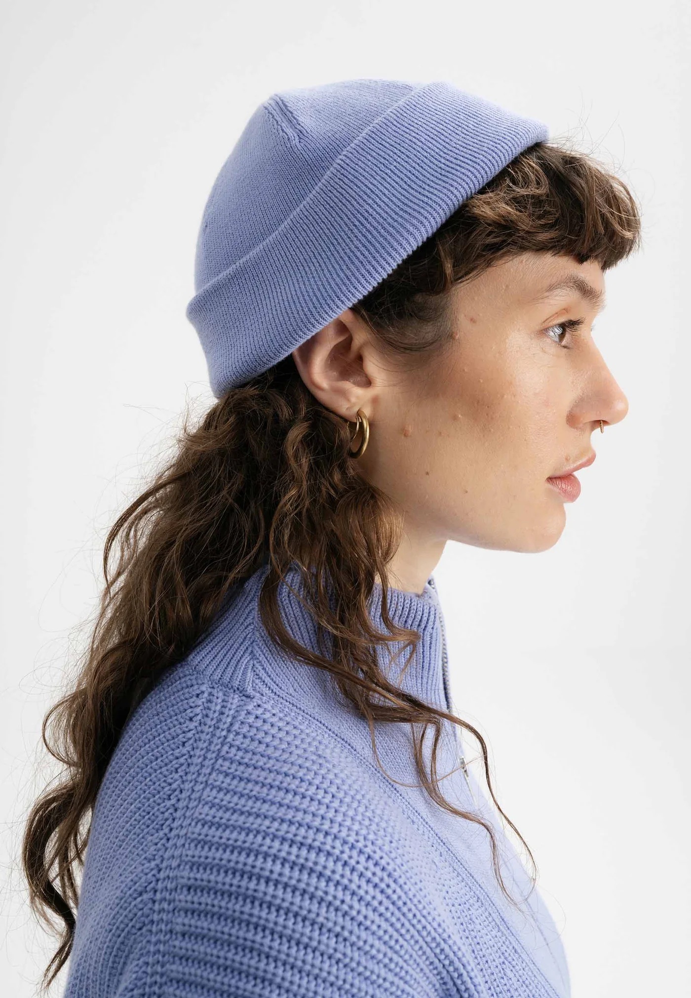 MELA Beanie Short Lesh Forgetmenot Blau