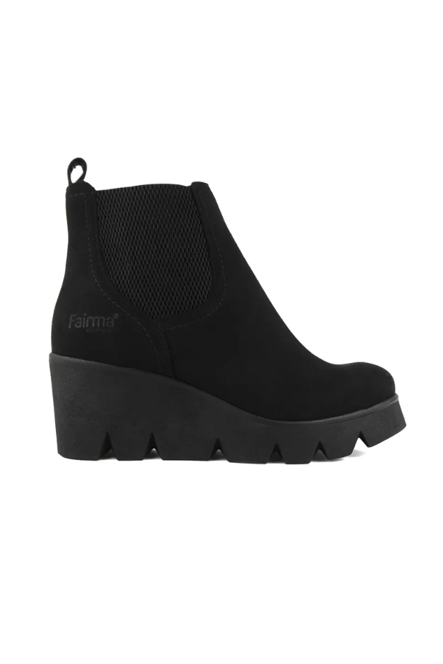 FAIRMA ETHICAL DESIGN Damen vegan Stiefel Maure Schwarz