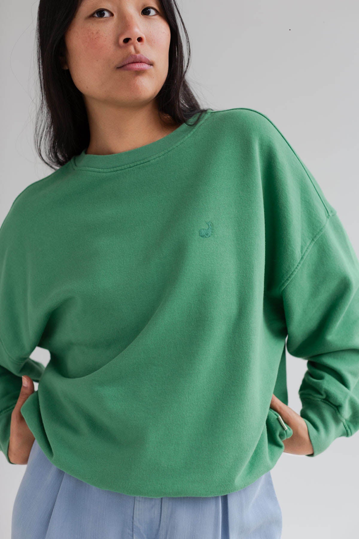 TWOTHIRDS womens vegan Sweatshirt Niza Green