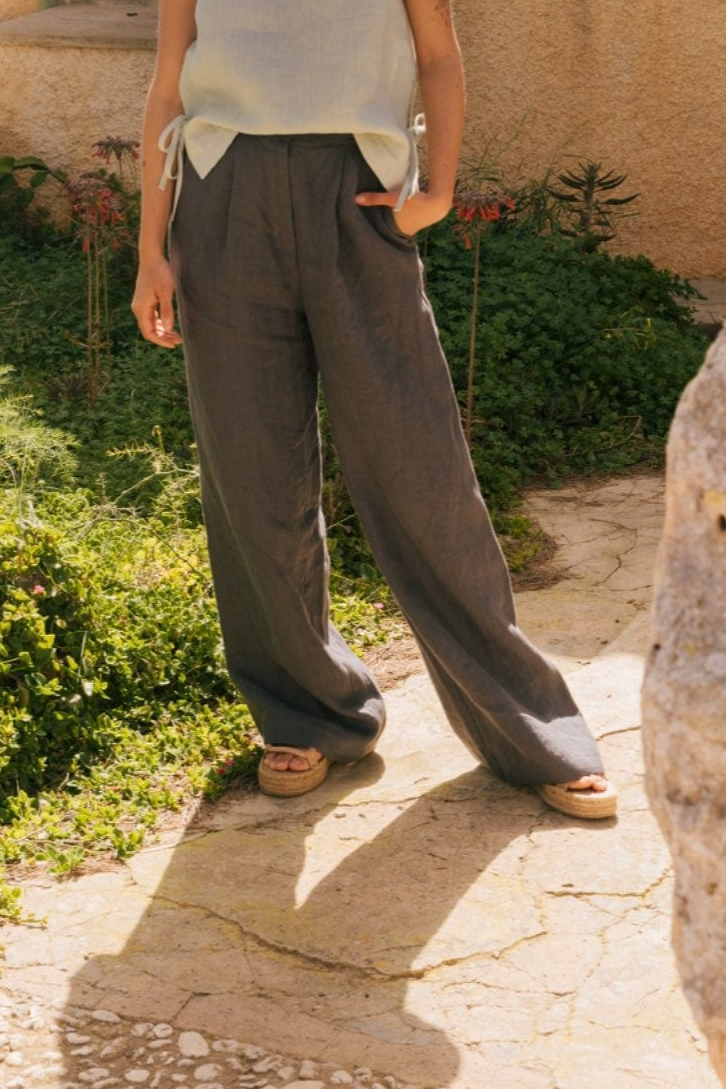 100045 - Damen vegan Hose Lydia Anthrazit