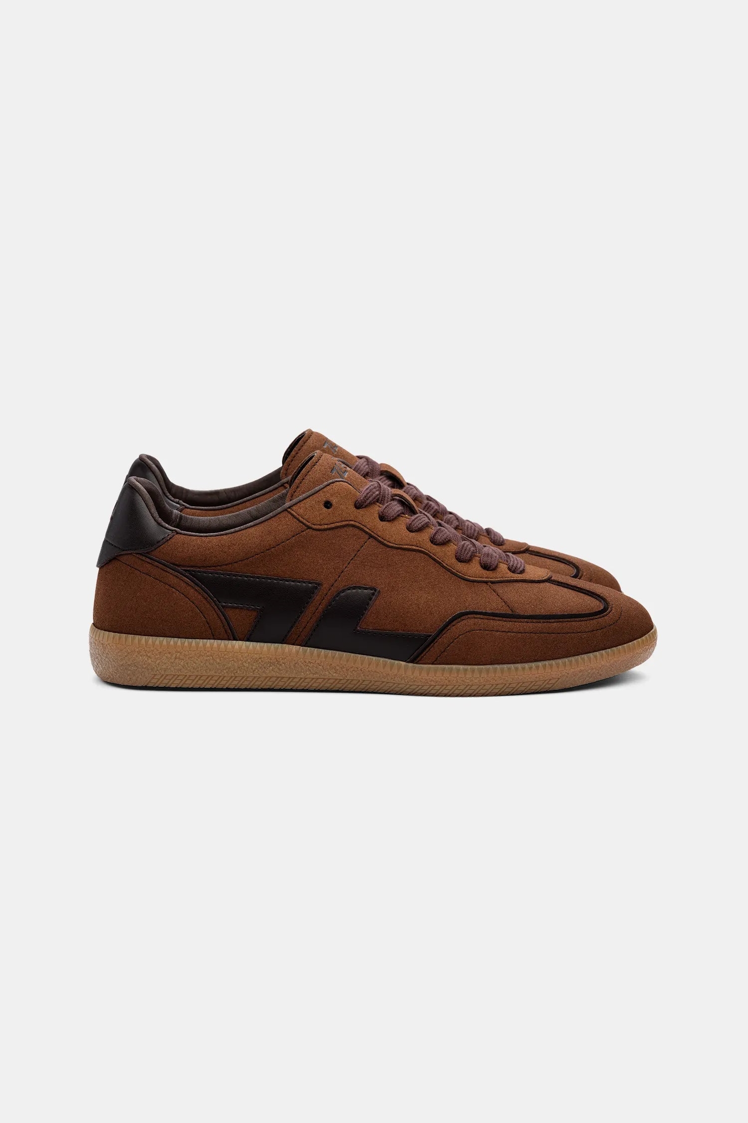 Image of Zèta mannen vegan Sneakers Delta Nuts Bruin