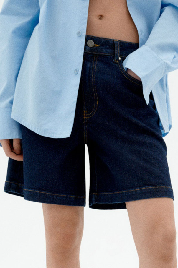 Thinking mu Damen vegan Short Luisa Dark Clean Blue