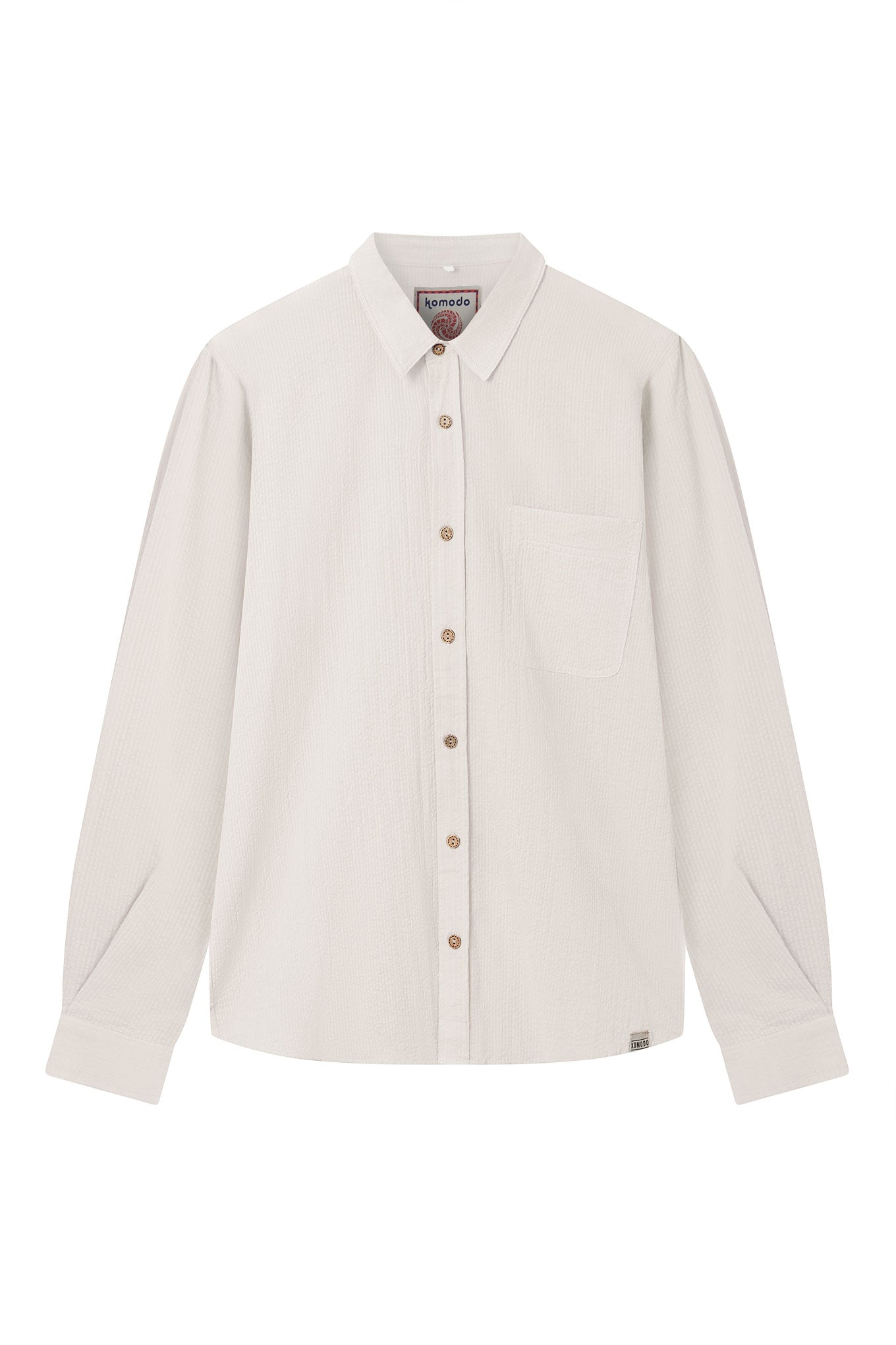 KOMODO men vegan Shirt Spectre Natural White