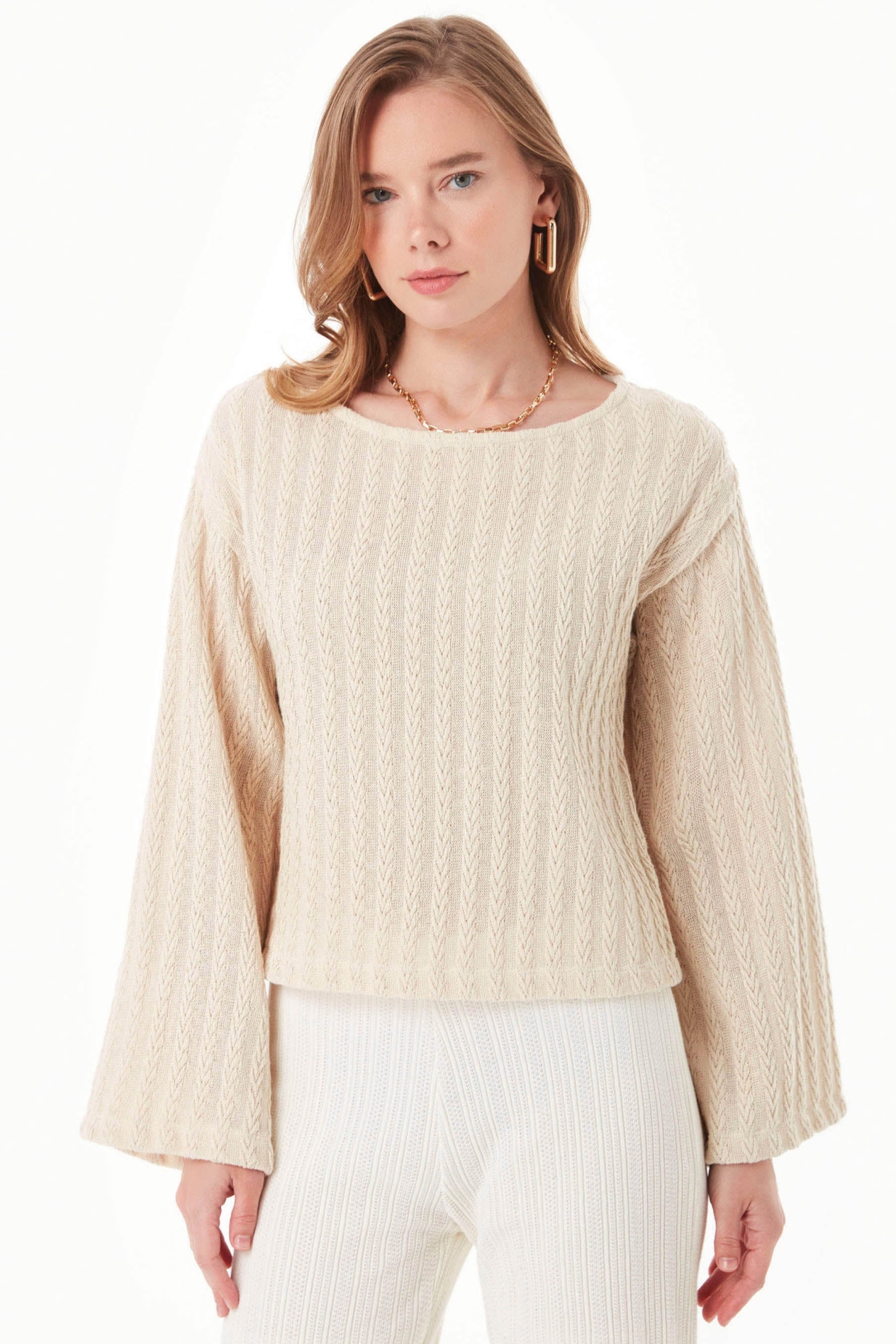 Image of ORGANICATION dames vegan Blouse Crème