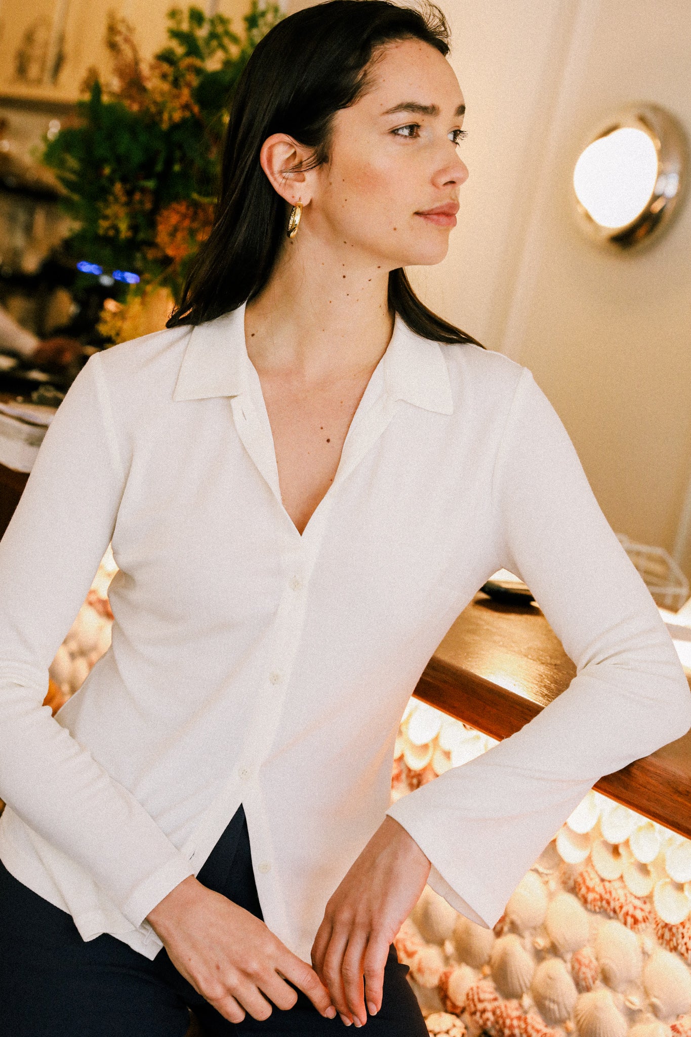Image of Avani dames vegan Shirt Melissa Cream